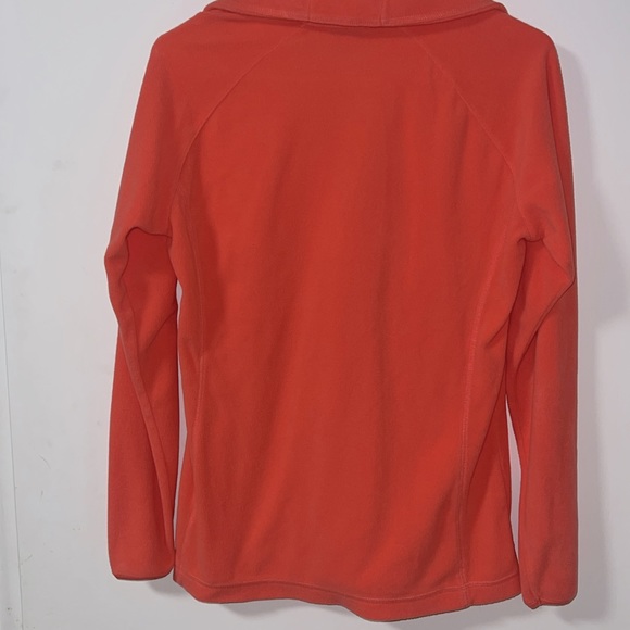 Women’s size Medium Columbia 1/4 zip pullover, EUC- coral color - Picture 3 of 4